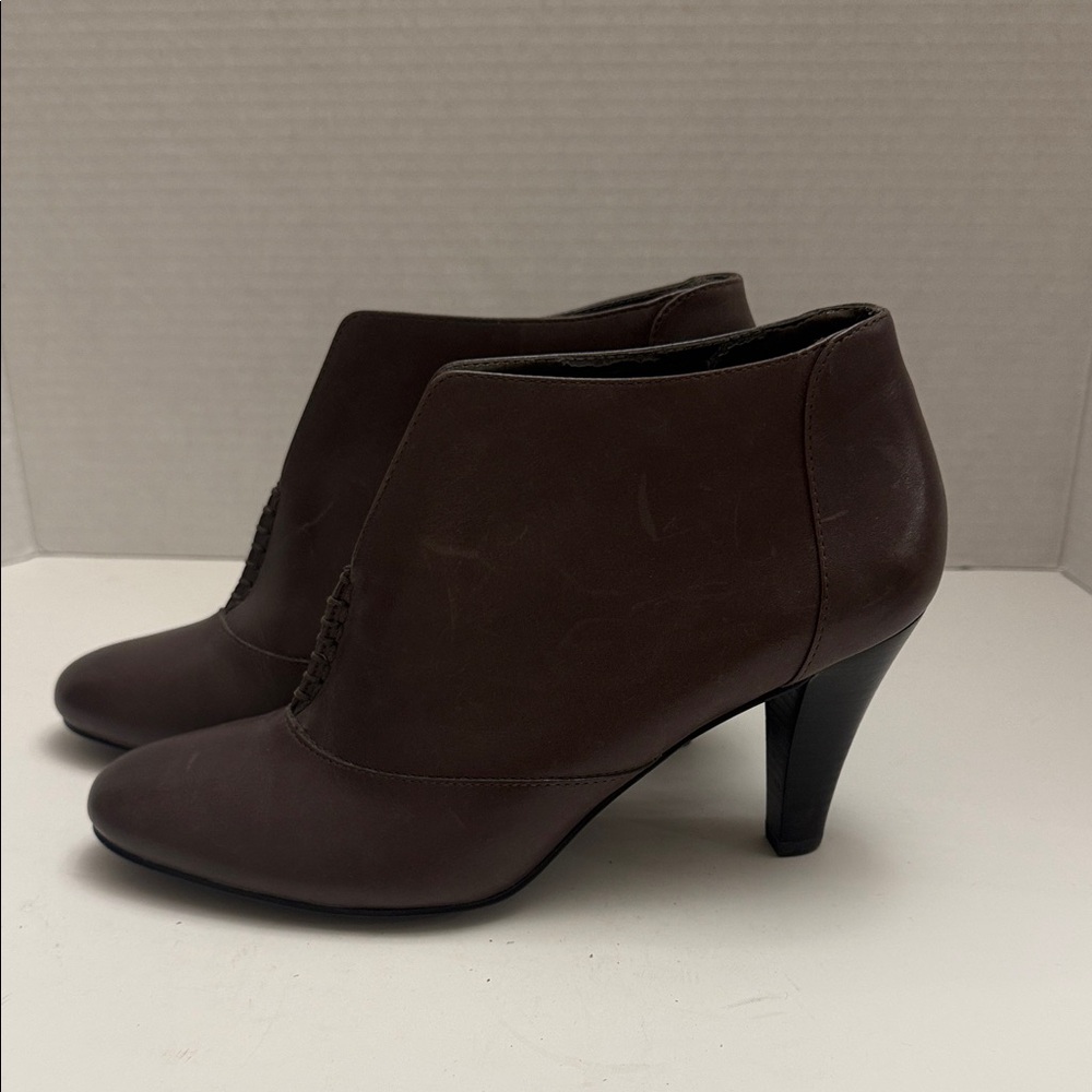 LOFT Dark Brown Heeled Boots